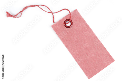 Photo: tag label isolated on white background tag label isolated on white background
