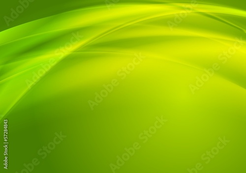 Vector: Bright green vector waves design Bright green vector waves design