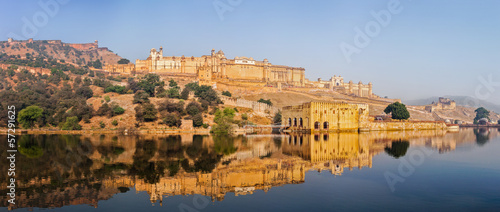 Photo: Panorama of Amer (Amber) fort, Rajasthan, India Panorama of Amer (Amber) fort, Rajasthan, India