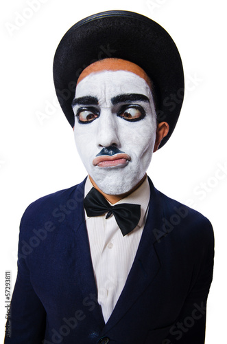 Photo: Funny man with face paint Funny man with face paint