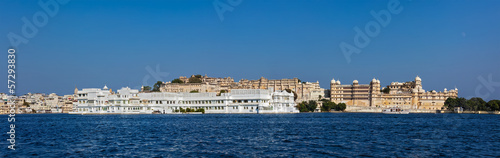Photo: Panorama of Lake Pichola, Lake palace and City Palace. Udaipur, Panorama of Lake Pichola, Lake palace and City Palace. Udaipur,
