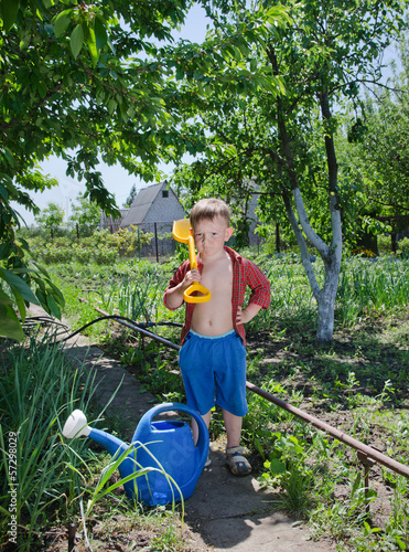 Photo: Confident young gardener Confident young gardener