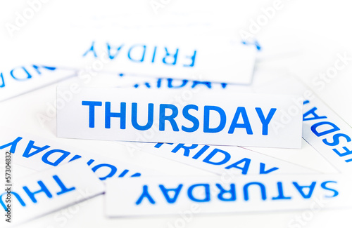 Photo: thursday word texture background thursday word texture background