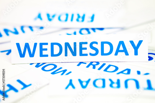 Photo: wednesday word texture background wednesday word texture background
