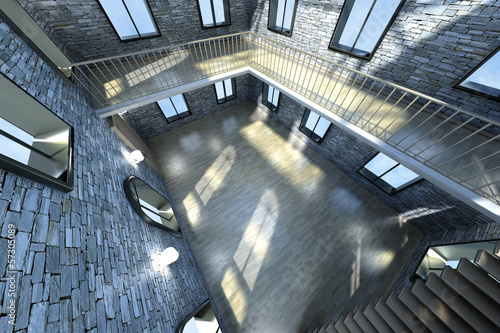 Illustration: Loft Interior.. Loft Interior..