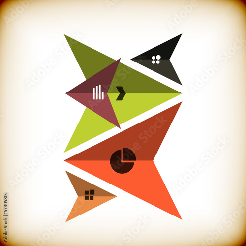 Vector: Modern arrow business abstract design template Modern arrow business abstract design template