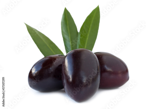 Photo: Black olives isolated Black olives isolated