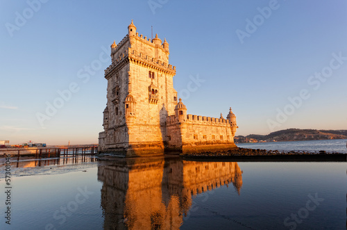 Photo: Belem Tower on a sunset, Lisbon, Portugal Belem Tower on a sunset, Lisbon, Portugal