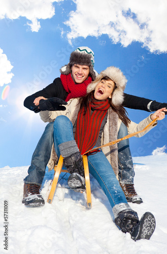 Photo: winter time couple winter time couple