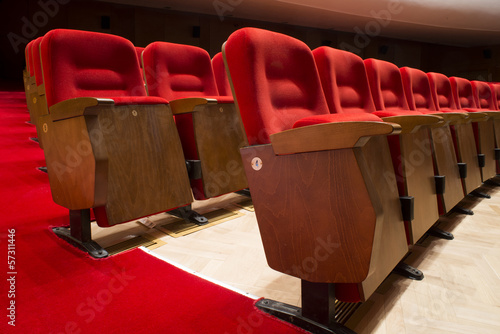 Photo: Seats in a theater and opera Seats in a theater and opera