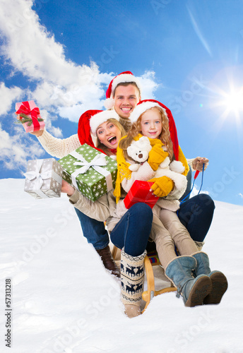 Photo: winter time family winter time family