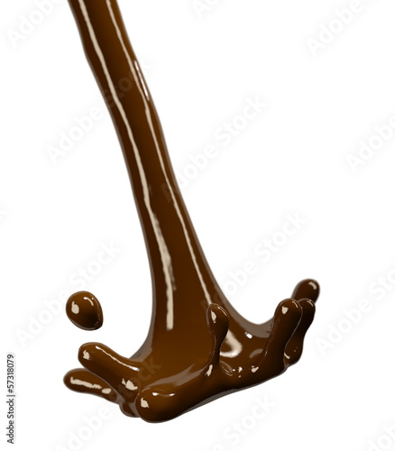 Photo: chocolate syrup topping splash chocolate syrup topping splash
