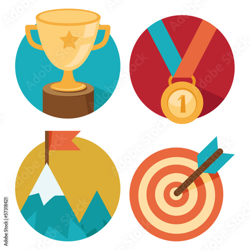 Vector: Vector success concepts - victory Vector success concepts - victory