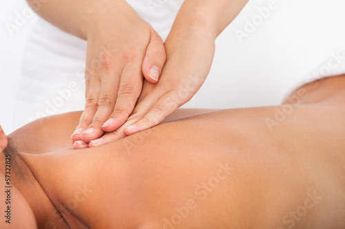 Photo: Young Woman At Spa Saloon Young Woman At Spa Saloon