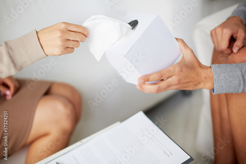 Photo: Passing tissues Passing tissues