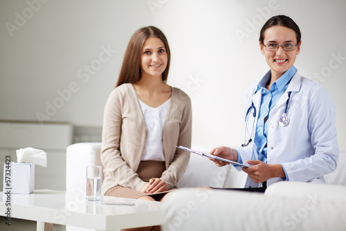 Photo: Doctor and patient Doctor and patient