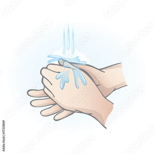 Vector: Eashing hands Eashing hands