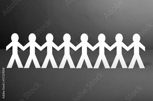 Photo: paper people paper people