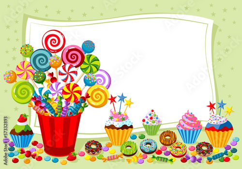 Vector: Sweet background. Sweetest day. Sweet background. Sweetest day.