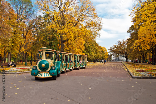 Photo: Central alley of autumn park in Kharkiv, Ukraine Central alley of autumn park in Kharkiv, Ukraine