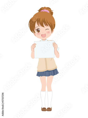 Vector: 女の子/案内 女の子/案内