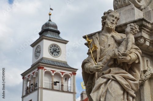 Photo: Old Town Hall in Trebon, Czech republic Old Town Hall in Trebon, Czech republic