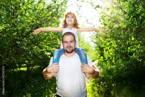 Photo: daughter with her father together outdoors daughter with her father together outdoors