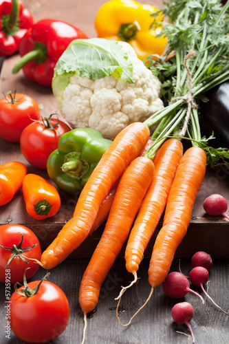 Photo: colorful fresh vegetables colorful fresh vegetables