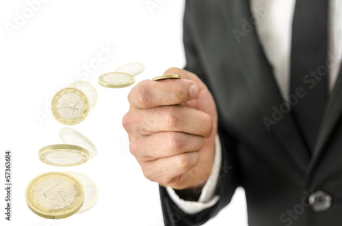 Photo: Motion blur of tossing a coin Motion blur of tossing a coin