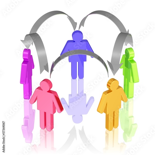 Illustration: Teamwork - Brainstorming Teamwork - Brainstorming