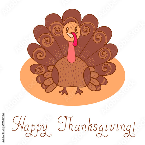 Vector: Thanksgiving turkey. Thanksgiving Day. Thanksgiving turkey. Thanksgiving Day.