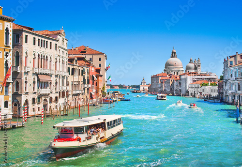 Photo: Grand Canal and Basilica Santa Maria della Salute, Venice, Italy Grand Canal and Basilica Santa Maria della Salute, Venice, Italy