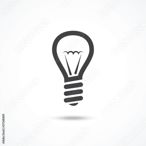 Vector: Light bulb icon Light bulb icon