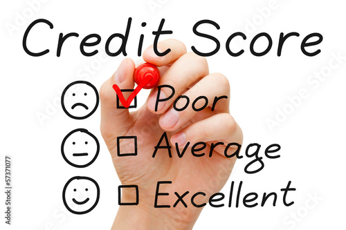 Photo: Poor Credit Score Poor Credit Score