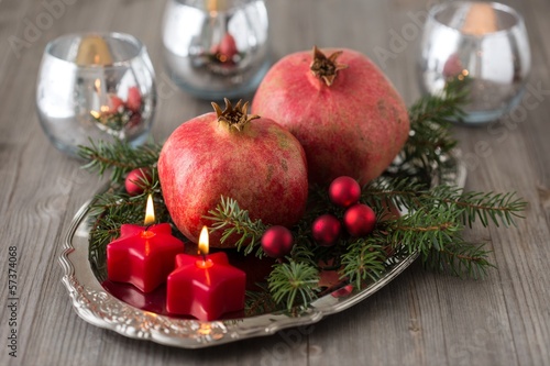 Photo: Weihnachtliche Granatäpfel Weihnachtliche Granatäpfel