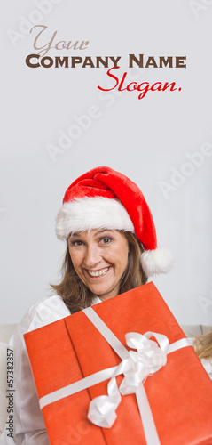 Photo: Funny female Santa Funny female Santa