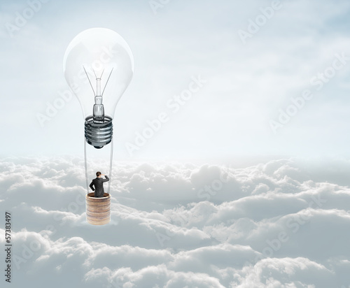 Photo: air baloon with lamp air baloon with lamp