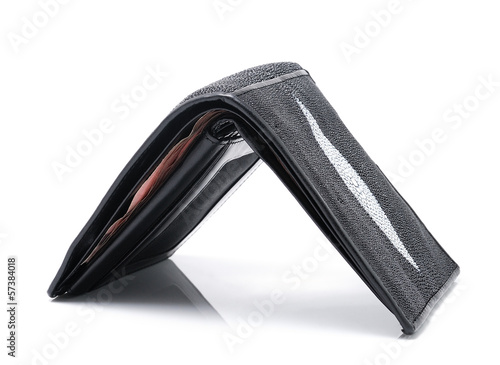 Photo: Wallet close up on white background Wallet close up on white background