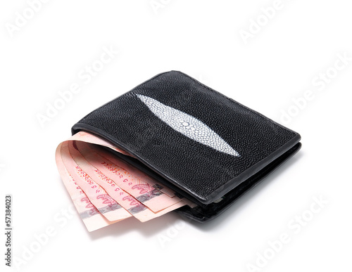 Photo: Wallet close up on white background Wallet close up on white background