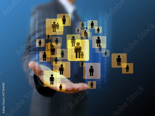 Photo: Businessman Choosing the right person Businessman Choosing the right person