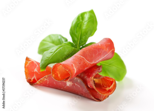 Photo: Thin slices of smoked marinated beef Thin slices of smoked marinated beef