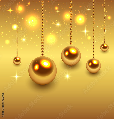 Vector: Christmas background gold Christmas background gold