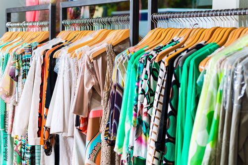 Photo: fashion in department store or shop fashion in department store or shop