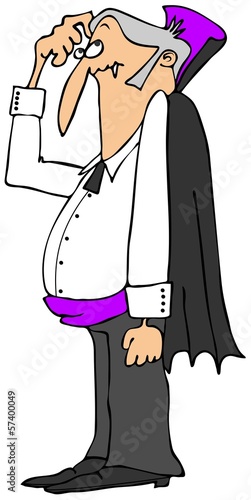 Illustration: Confused vampire Confused vampire
