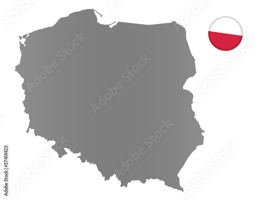 Illustration: Polen-Landkarte Polen-Landkarte