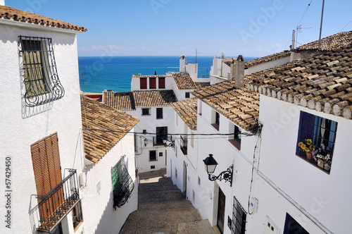 Photo: View of old town Altea, Spain View of old town Altea, Spain