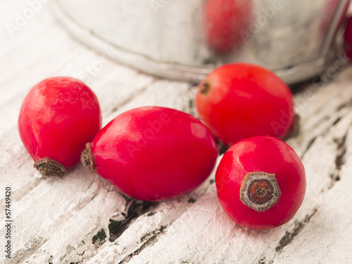 Photo: fresh and healthy rosehips fresh and healthy rosehips