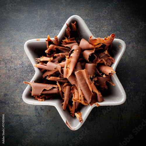 Photo: Chocolate curls Chocolate curls