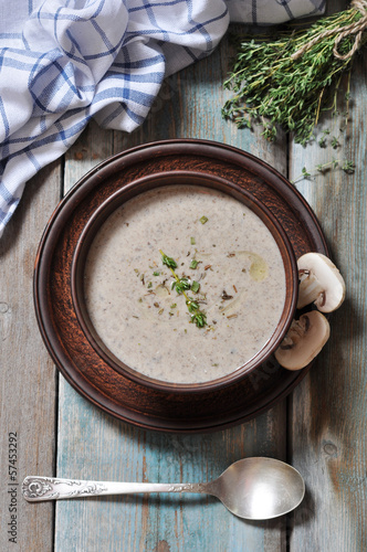 Photo: Mushroom cream soup Mushroom cream soup