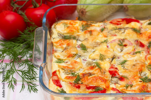 Photo: Delicious vegetables gratin Delicious vegetables gratin